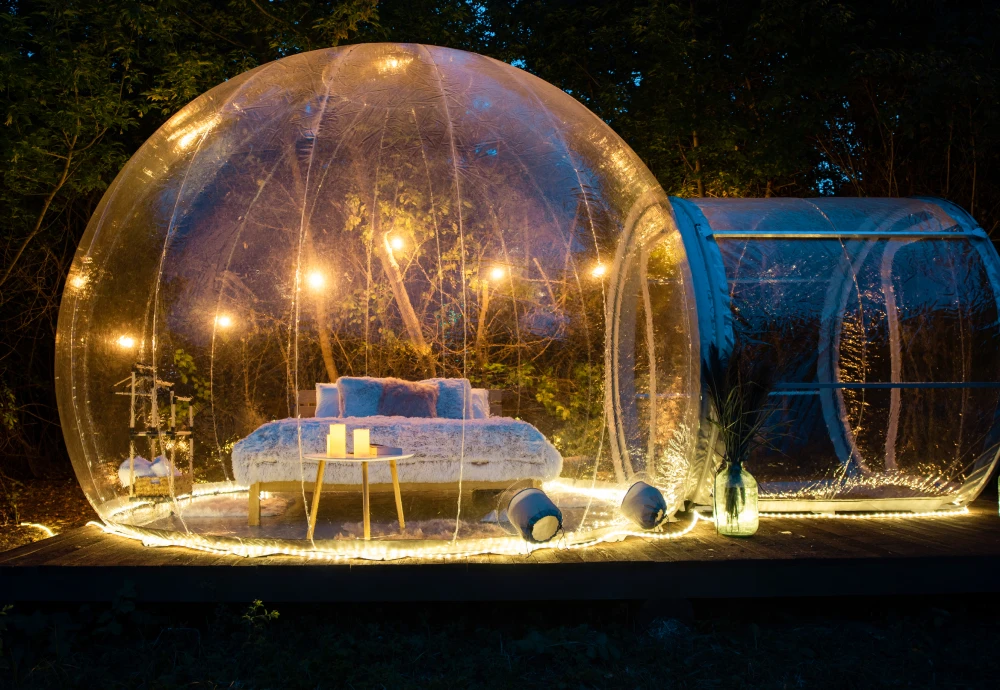 transparent inflatable bubble tent